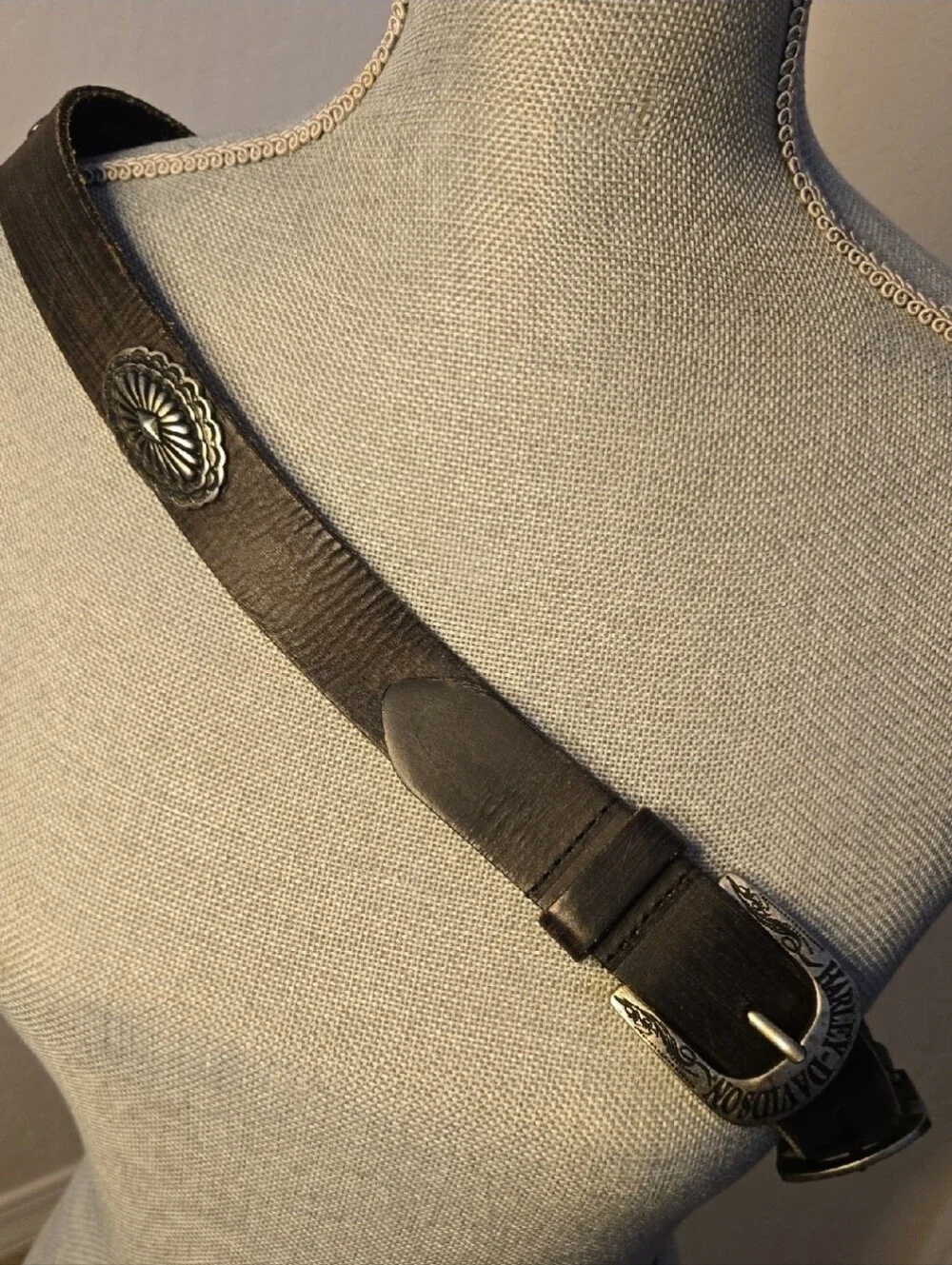 Harley Davidson  Double Buckle Leather Belt